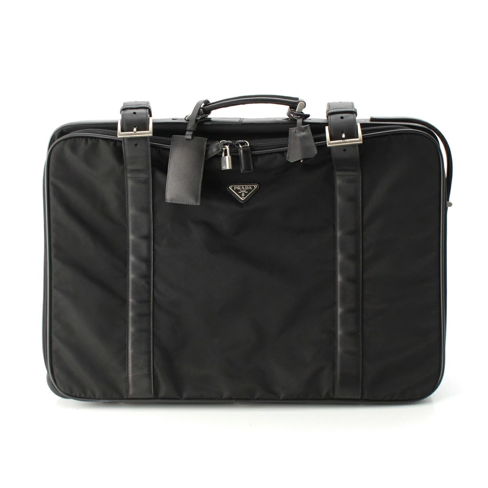 Prada Tessuto Travel Bag Carry on Case Triangle Black